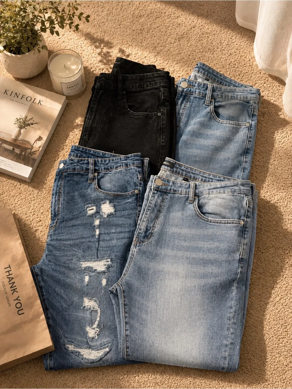 Nova Men's Classic Slim Jeans Bundle (4)